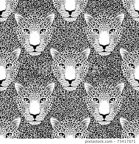 pattern with leopard muzzle 73417871
