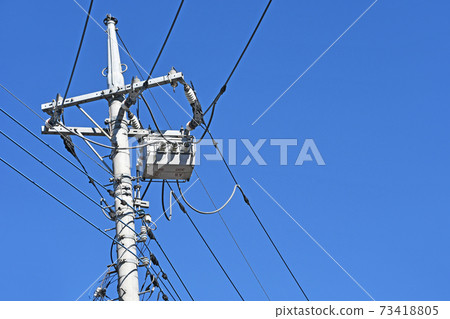 Telephone pole and electrical equipment 73418805