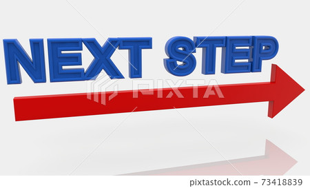 Next Step concept with arrow Next Step concept with arrow 73418839
