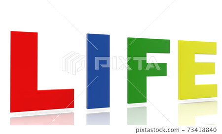 Life concept in various colors 73418840