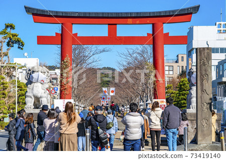 [Kanagawa Prefecture] Kamakura New Year's Day Tsurugaoka Hachimangu 73419140
