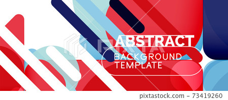 Modern geometric round shapes and dynamic lines, abstract background. Vector illustration for placards, brochures, posters and banners Modern geometric round shapes and dynamic lines, abstract background. Vector illustration for placards, brochures, posters and banners 73419260