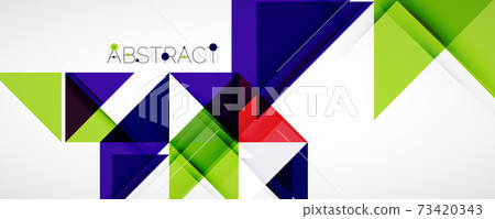 Set of vector triangle geometric backgrounds. Vector illustration for covers, banners, flyers and posters and other designs Set of vector triangle geometric backgrounds. Vector illustration for covers, banners, flyers and posters and other designs 73420343