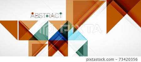 Set of vector triangle geometric backgrounds. Vector illustration for covers, banners, flyers and posters and other designs Set of vector triangle geometric backgrounds. Vector illustration for covers, banners, flyers and posters and other designs 73420356