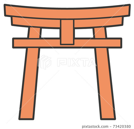 Torii illustration icon 73420380