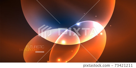 Neon ellipses abstract backgrounds. Shiny bright round shapes glowing in the dark. Vector futuristic illustrations for covers, banners, flyers and posters and other Neon ellipses abstract backgrounds. Shiny bright round shapes glowing in the dark. Vector futuristic illustrations for covers, banners, flyers and posters and other 73421211