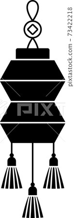 Chinese paper lanterns set. Oriental, Asia and Japan culture. 73422218