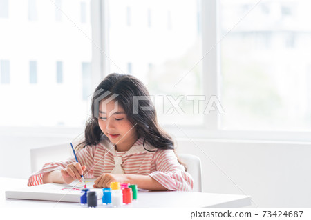 Kid drawing Kid drawing 73424687