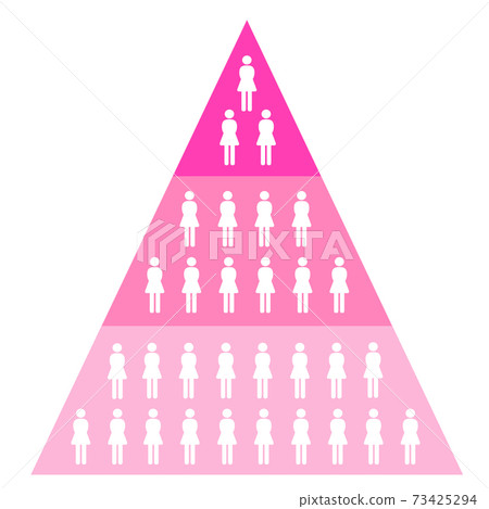 多商標營銷金字塔女性粉紅色 多商標營銷金字塔女性粉紅色 73425294