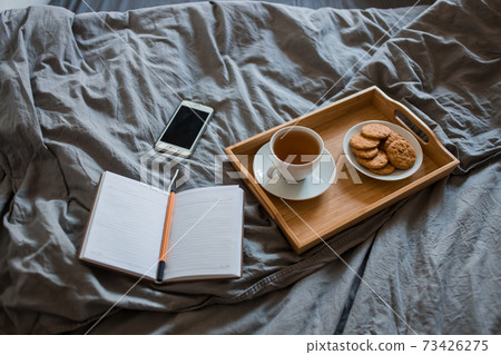 Morning. Breakfast in the bed Morning. Breakfast in the bed 73426275