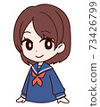 Junior high school girls 73426799