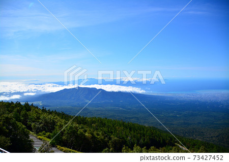 Object of worship and source of art-superb view of Mt. Fuji 5th station 73427452