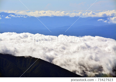 Object of worship and source of art-superb view of Mt. Fuji 5th station 73427923