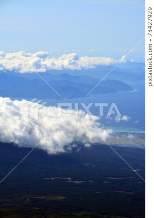 Object of worship and source of art-superb view of Mt. Fuji 5th station 73427929