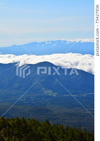 Object of worship and source of art-superb view of Mt. Fuji 5th station 73427936