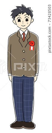 Boys in uniform graduation ceremony entrance ceremony Boys in uniform graduation ceremony entrance ceremony 73428503