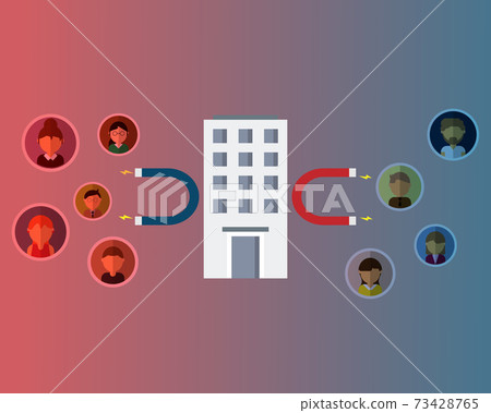 recruitment marketing to attract more candidates to apply job vector recruitment marketing to attract more candidates to apply job vector 73428765