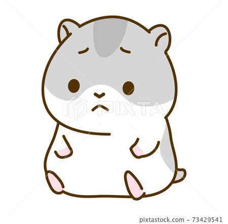 Hamster illustration: troubled 73429541