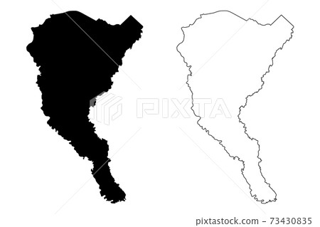 Marion County, State of South Carolina (U.S. county, United States of America, USA, U.S., US) map vector illustration, scribble sketch Marion map 73430835