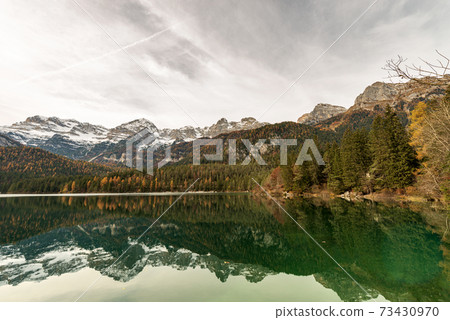 Lake Tovel and the Brenta Dolomites - Italian Alps Trentino-Alto Adige Lake Tovel and the Brenta Dolomites - Italian Alps Trentino-Alto Adige 73430970