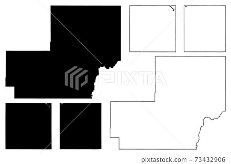 Meade, Moody and Miner County, State of South Dakota (U.S. county, United States of America, USA, U.S., US) map vector illustration, scribble sketch map Meade, Moody and Miner County, State of South Dakota (U.S. county, United States of America, USA, U.S., US) map vector illustration, scribble sketch map 73432906