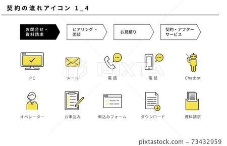 合同流程的簡單圖標集1_4（查詢/索取材料） 73432959