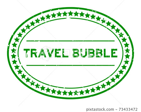 Grunge green travel bubble word oval rubber seal stamp on white background Grunge green travel bubble word oval rubber seal stamp on white background 73433472