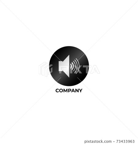 Premium Vector | Letter l and h with audio logo sound logo design template