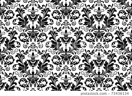 Wallpaper in the style of Baroque. Seamless vector  73436134