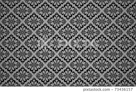 Floral pattern. Vintage wallpaper in the Baroque style. Floral pattern. Vintage wallpaper in the Baroque style. 73436157