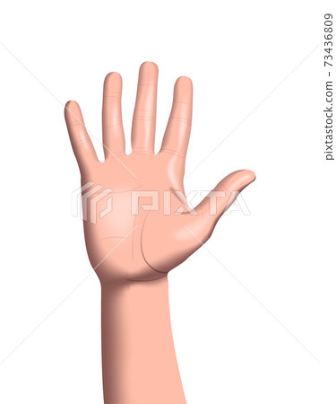 Vector hand in gradient style. Digital art Vector hand in gradient style. Digital art 73436809