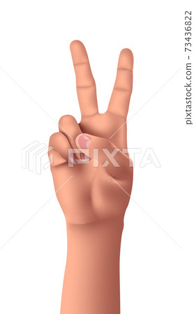 Vector hand in gradient style. Digital art Vector hand in gradient style. Digital art 73436822
