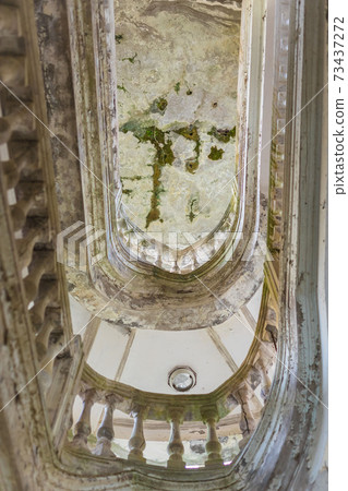 The interior of abandoned building of the Soviet sanatorium Georgia in Gagra, Abkhazia The interior of abandoned building of the Soviet sanatorium Georgia in Gagra, Abkhazia 73437272