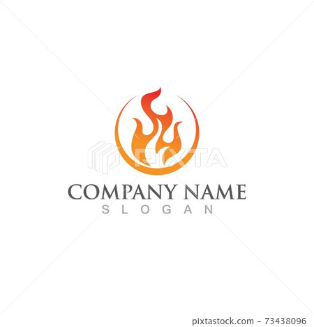 Fire fox logo and symbol vector image 73438096