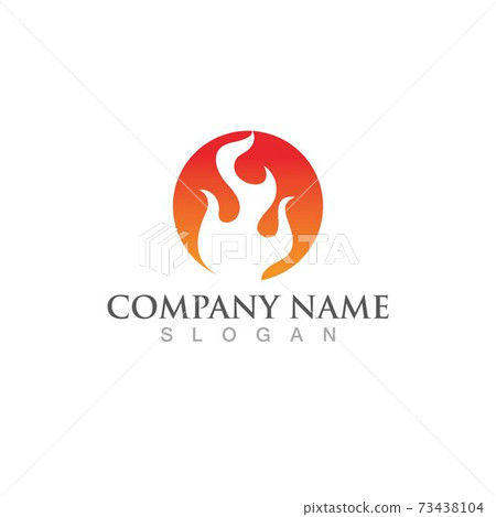 Fire fox logo and symbol vector image Fire fox logo and symbol vector image 73438104