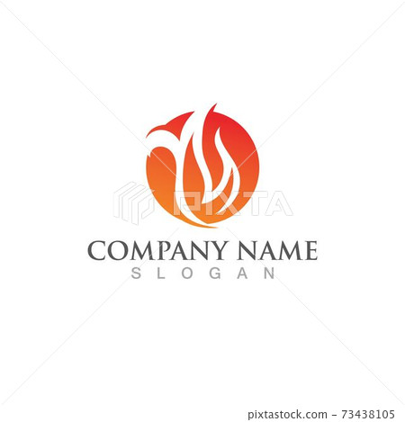Fire fox logo and symbol vector image Fire fox logo and symbol vector image 73438105