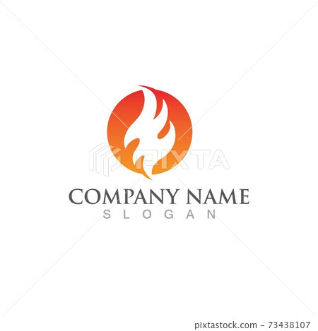Fire fox logo and symbol vector image Fire fox logo and symbol vector image 73438107
