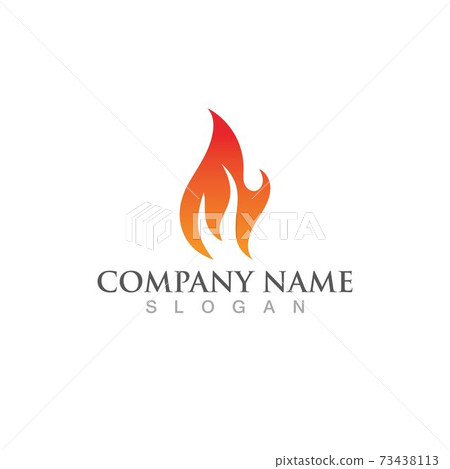 Fire fox logo and symbol vector image Fire fox logo and symbol vector image 73438113