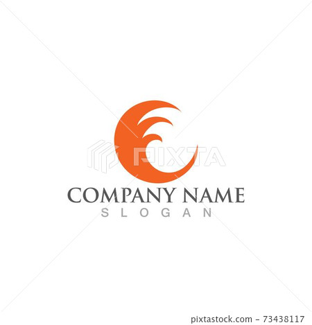 Fire fox logo and symbol vector image Fire fox logo and symbol vector image 73438117