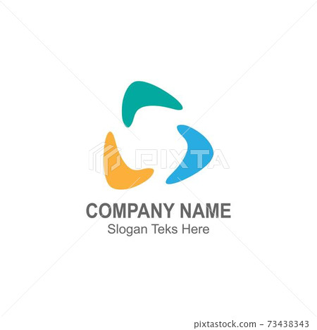 Boomerang logo icon illustration vector flat design template Boomerang logo icon illustration vector flat design template 73438343