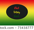 Black history month concept poster 73438777
