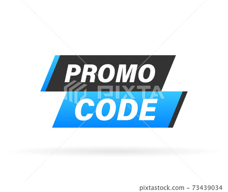 Promo code, coupon code. Flat vector set design illustration on white background. 73439034