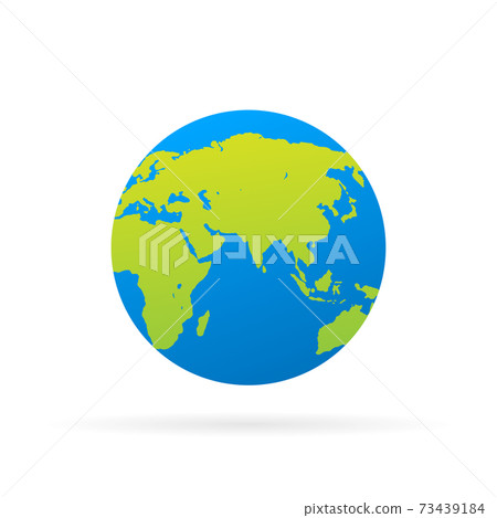Vector planet Earth icon. Flat planet Earth icon. - Stock Illustration ...