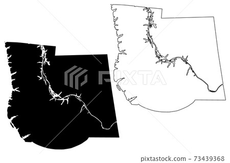 Stewart County, State of Tennessee (U.S. county, United States of America, USA, U.S., US) map vector illustration, scribble sketch Stewart map 73439368