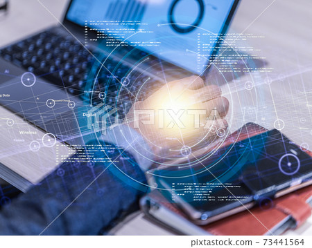 Casual business scene 73441564