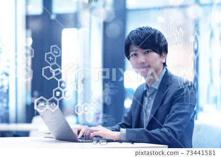 Casual business scene Casual business scene 73441581