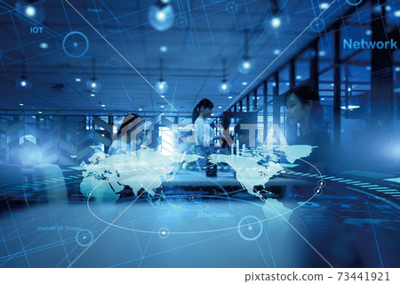 Casual business scene 73441921