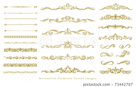 Luxury antique frame line set 73442787