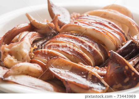 美味的烤魷魚 美味的烤魷魚 73443969