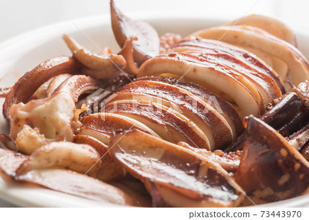 美味的烤魷魚 美味的烤魷魚 73443970